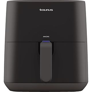 Freidora de aire - Taurus AF1700D, Potencia 1700.0 W, Capacidad 5,5 L, 8 programas, Temperatura 80 a 200ºC  Negro