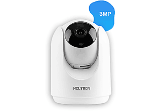 NEUTRON 360 Derece Dönebilen 3MP Kızılötesi Gece Görüşlü IP HD 1080p Wifi Ev Güvenlik Kamerası Beyaz_2