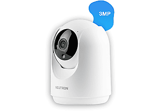 NEUTRON 360 Derece Dönebilen 3MP Kızılötesi Gece Görüşlü IP HD 1080p Wifi Ev Güvenlik Kamerası Beyaz_3