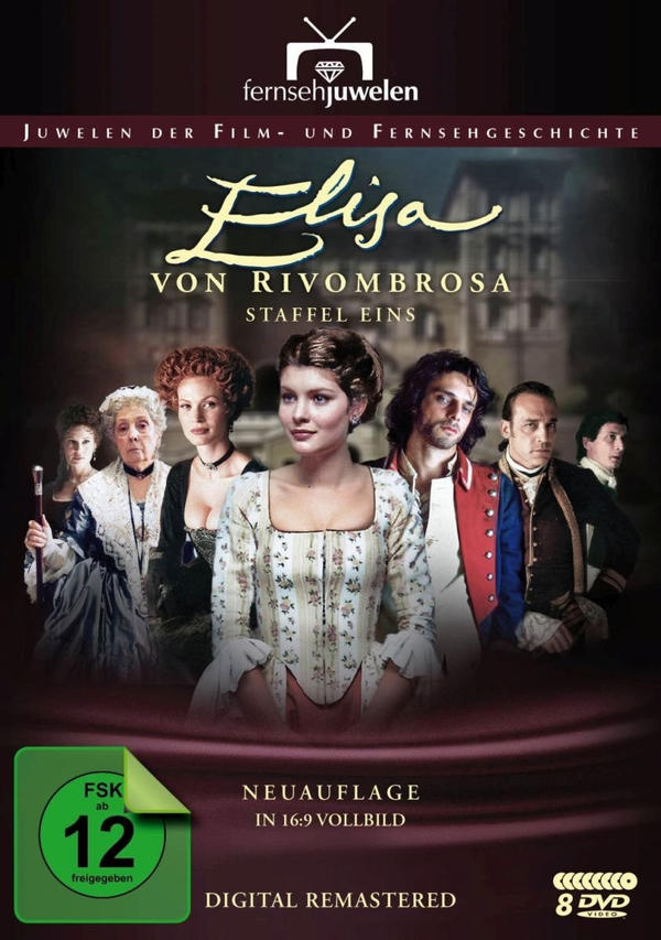 Filmcover von 'Elisa di Rivombrosa'. Mehrere Personen in historischer Kleidung. Der Titel steht oben.