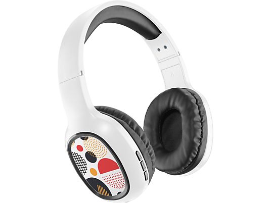 MUSIC SOUND Shiny - Casques (On-ear, Blanc)
