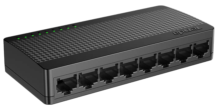 TENDA 8 portos asztali switch, Gigabit LAN, fekete (SG108M)