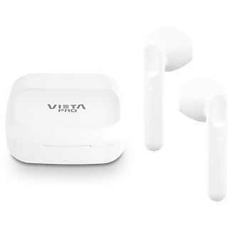 Auriculares True Wireless - Vieta Pro Done 4, Hasta 20 h, IPX 4, Touch Control, Blanco