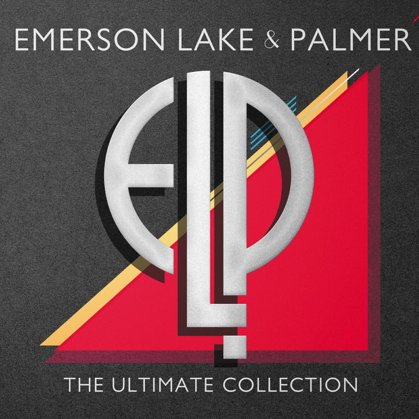 Emerson Lake & Palmer album borító stilizált logóval és címszöveggel.