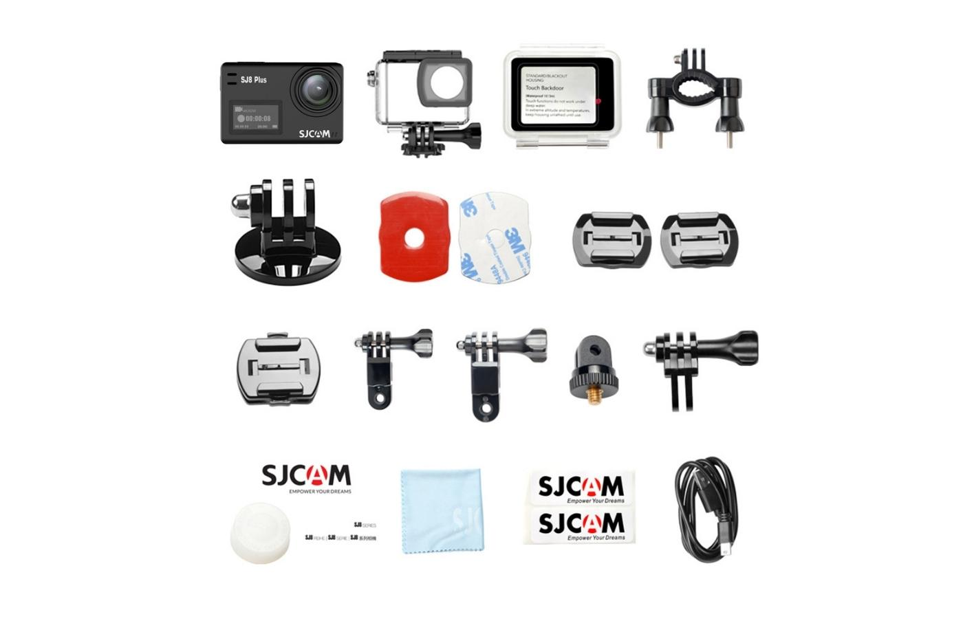 SJCAM SJ8 Plus Wifi 4K Aksiyon Kamerası Siyah