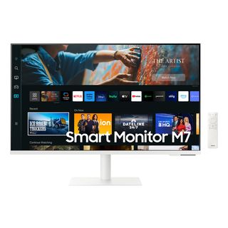 Monitor - Samsung Smart Monitor M7 LS32CM703UUXEN , 32", UHD 4K, 4 ms, 60 Hz, Pantalla inalámbrica, WiFi, Bluetooth, Blanco