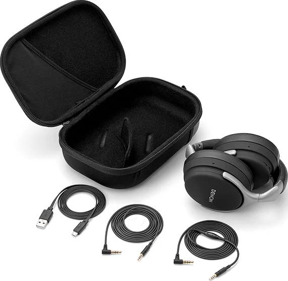 DENON AH-GC30 - Bluetooth Kopfhörer (Over-ear, Schwarz/Silber)