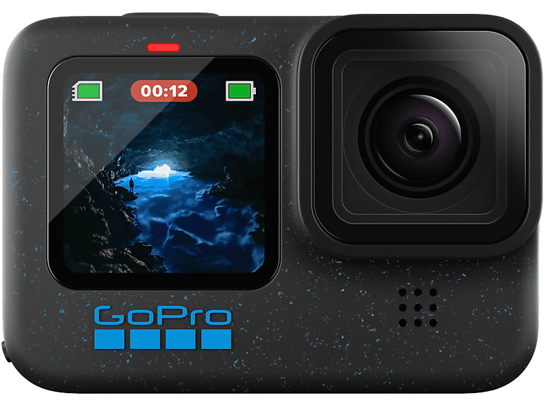 GoPro Hero 12, HyperSmooth, 27 megapixels, 5.3K, HDR, Sumergible hasta 10m, lenta, Negro
