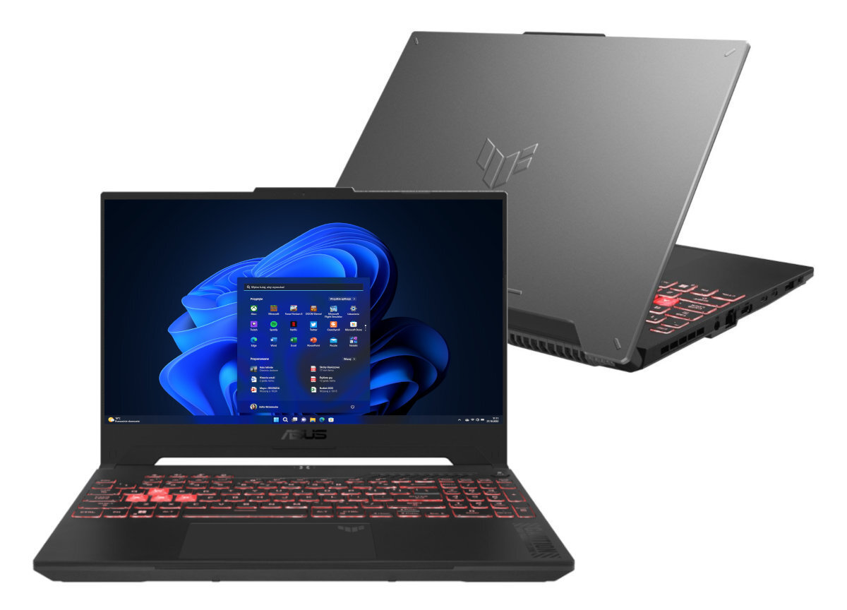 Laptop ASUS TUF Gaming A15 (2023) FA507XI-LP013W FHD Ryzen 9 7940HS/16GB/512GB SSD/RTX4070 8GB/Win11H Szary (Mecha Gray)