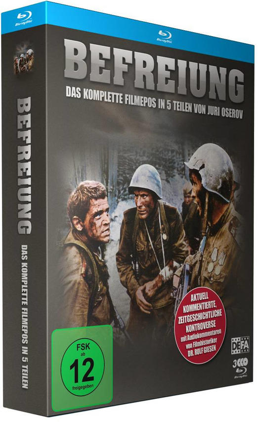 DVD-Box-Set mit drei Soldaten, Titel 'Befreiung' mit deutschem Text und Logo.