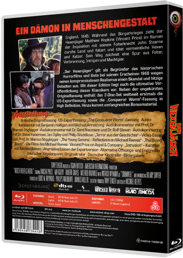 Rückseite der DVD-Hülle. Text und Schauspieler gezeigt. Enthält einen Filmtitel und etwas Text.