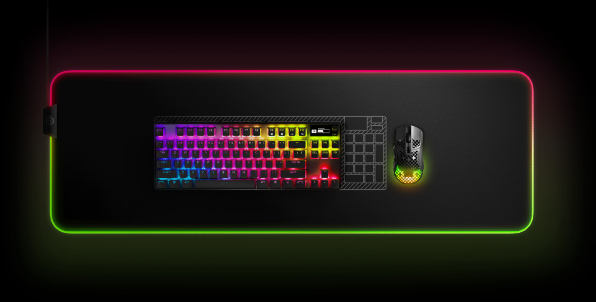 STEELSERIES Draadloze Gaming toetsenbord Apex Pro (2023) RGB TKL AZERTY Zwart (64869)