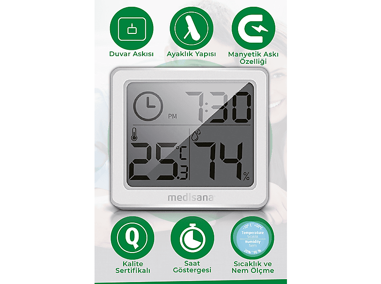 MEDISANA 60081 Nem Ölçer Beyaz_2