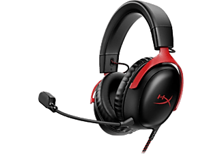 HYPERX Cloud III Red Headset 727A9AA Kablolu Kulak Üstü Kulaklık Siyah Kırmızı