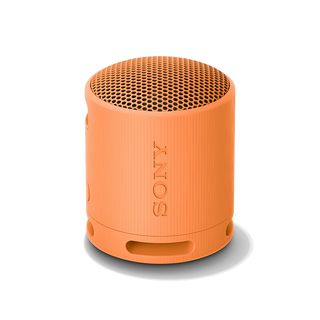 Altavoz inalámbrico - Sony SRS-XB100, Bluetooth, Portátil, Compacto y potente, 16 horas, Resistente al agua y al polvo IP67, Ecológico, Naranja