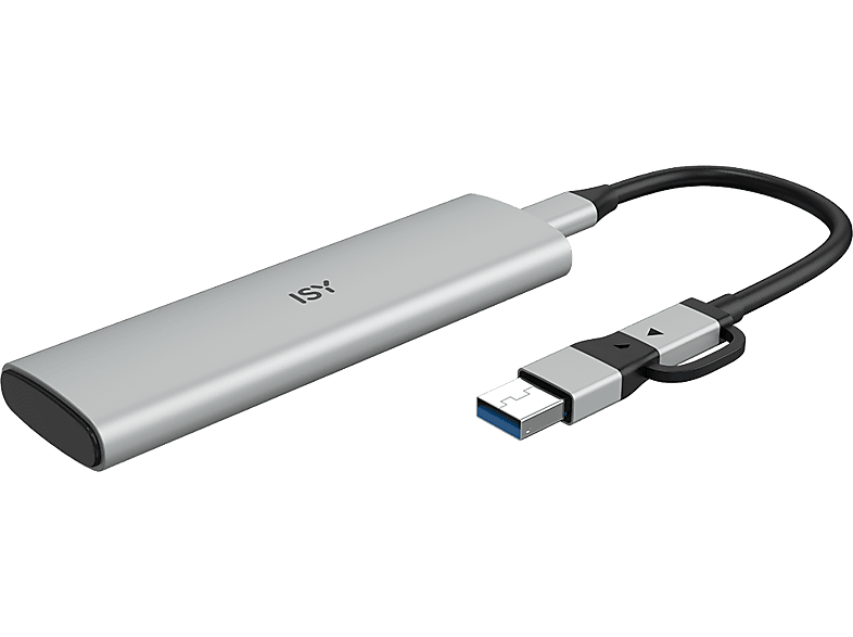 ISY Usb-c Behuizing Voor M.2 Nvme Ssd Harde Schijven (ise-1000-sv)