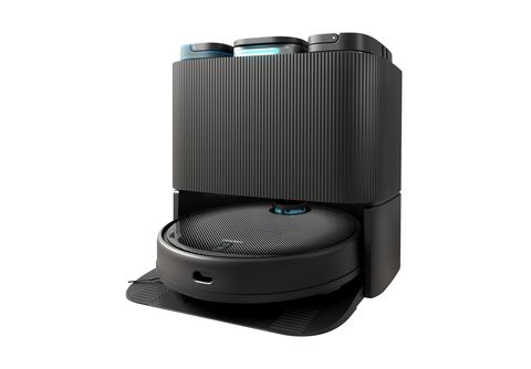 Robot friegasuelos  Cecotec Conga 2499 Ultra Home Titanium, 4en1, Incluye  base autovaciado, 2100 Pa, 160 min, 3 L, Asistente virtual, Wi-Fi, Black