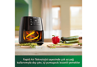 PHILIPS HD9243/90 3000 Serisi Airfryer Siyah_3