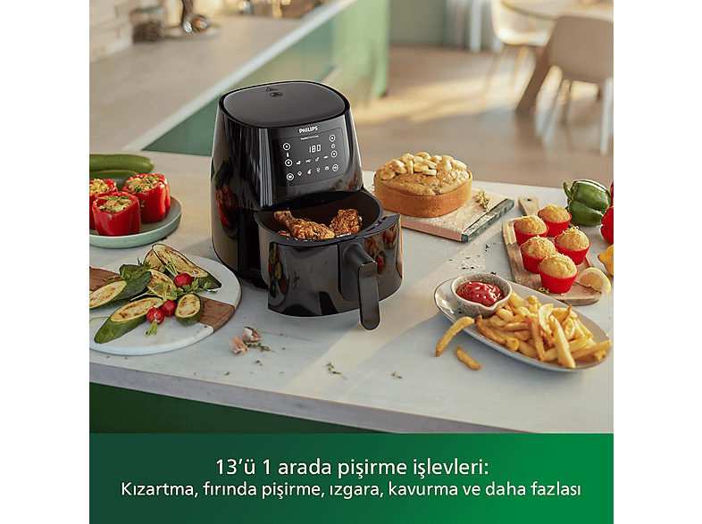 PHILIPS HD9243/90 3000 Serisi Airfryer Siyah_5