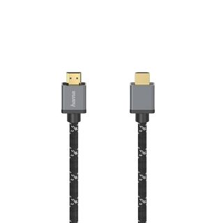 Cable HDMI - Hama 00205240, 3 m, Resolución 8K, Gris y Negro