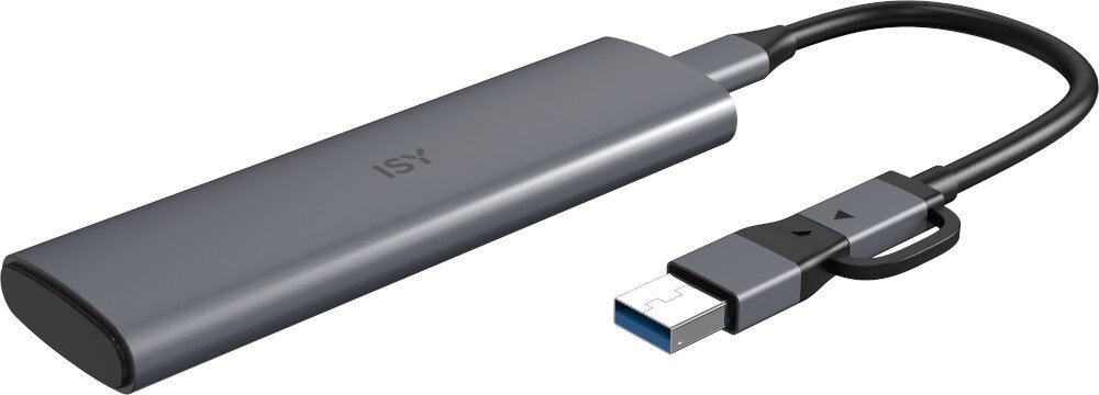 Szary kabel adaptera USB-C do USB-A.