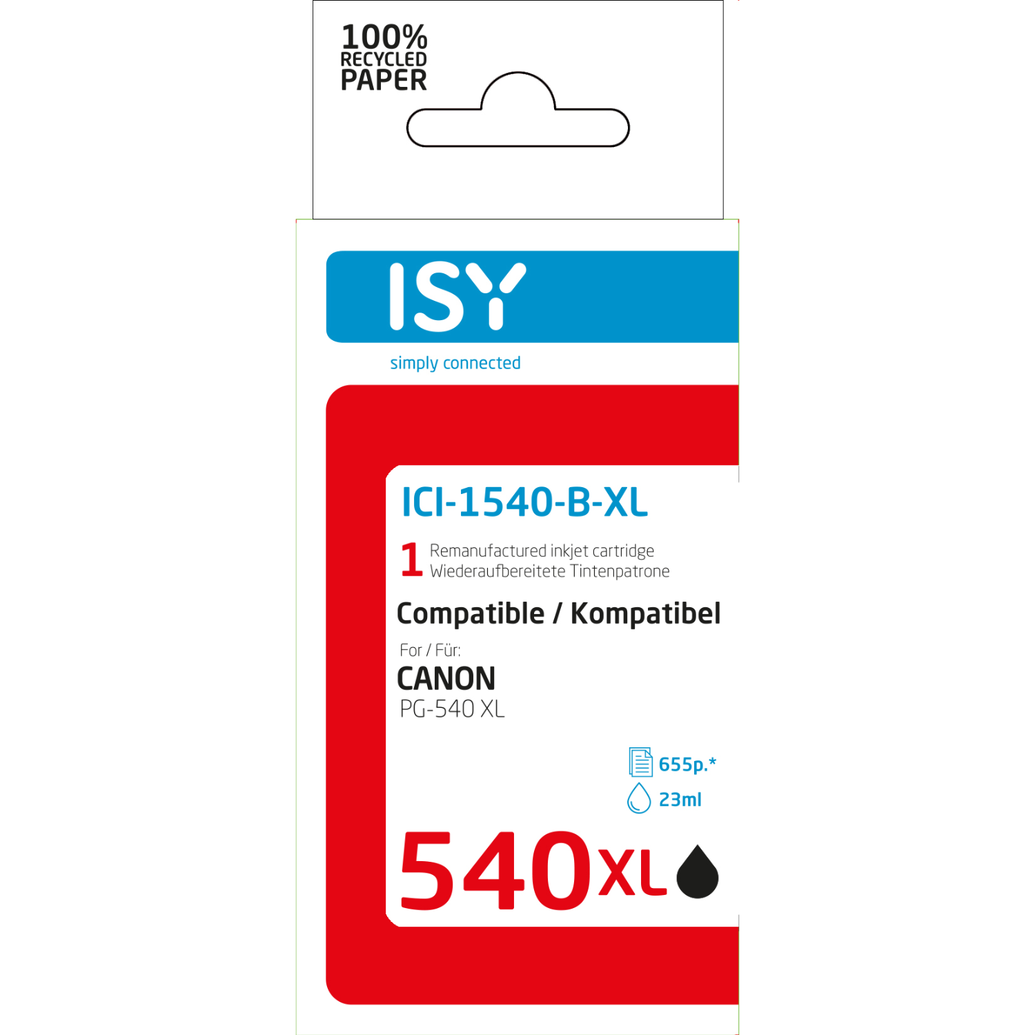 ISY Canon PG 540XL black