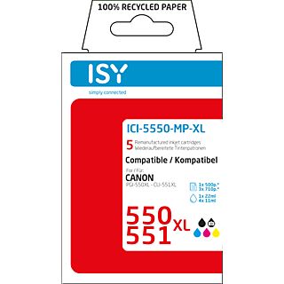 ISY Multipack 5 Canon 550XL+551XL