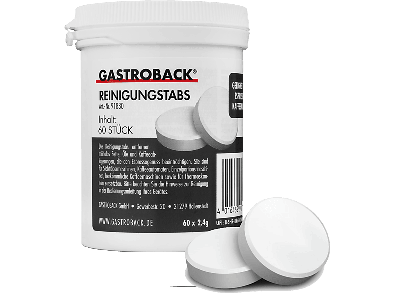 Gastroback 91830 Reinigungstabs für Espressomaschinen