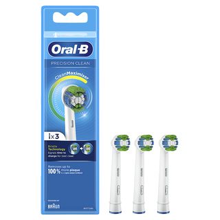 Recambio para cepillo dental - Oral-B, Precision Clean, con Tecnología CleanMaximiser, Pack De 3, blanco