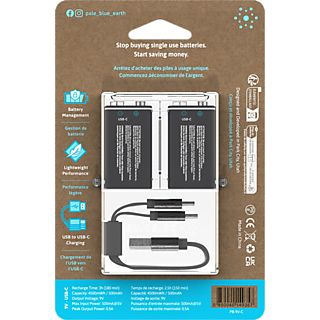 PALE BLUE 9V USB-C 2 pcs - Batterie (Noir)