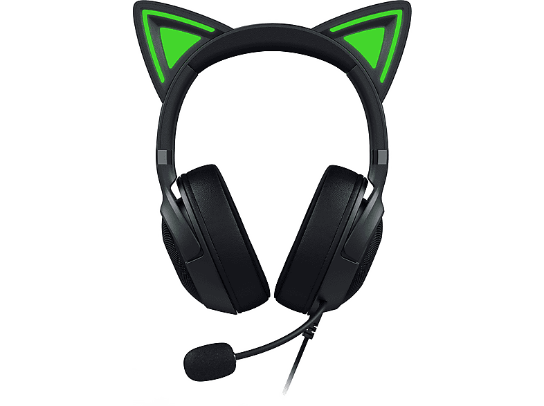 RAZER Kraken Kitty V2 Gaming Headset, Over-Ear, USB-A, 32 Ohm, 40mm Treiber, Schwarz — Foto 3 von 5