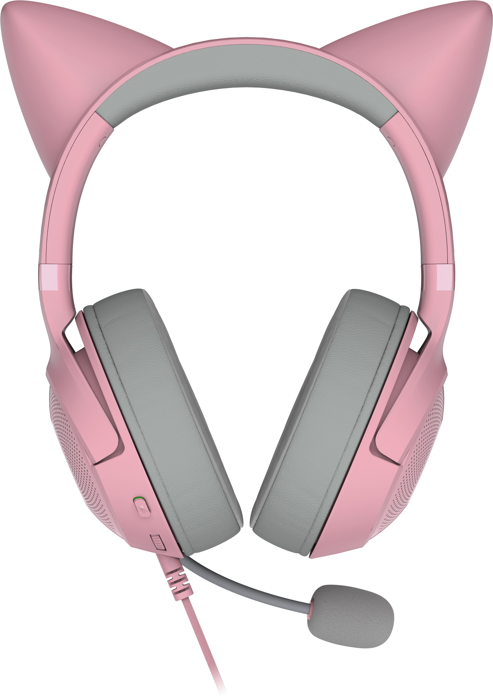 Pinke Kopfhörer mit Katzenohren.