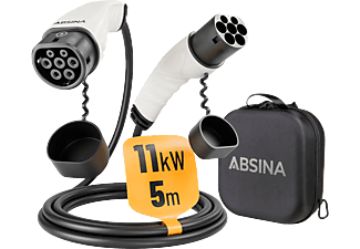 ABSINA Elektromos autó töltőkábel 11kW, 16A, 3 fázisú, 5m  (52-231-1001)