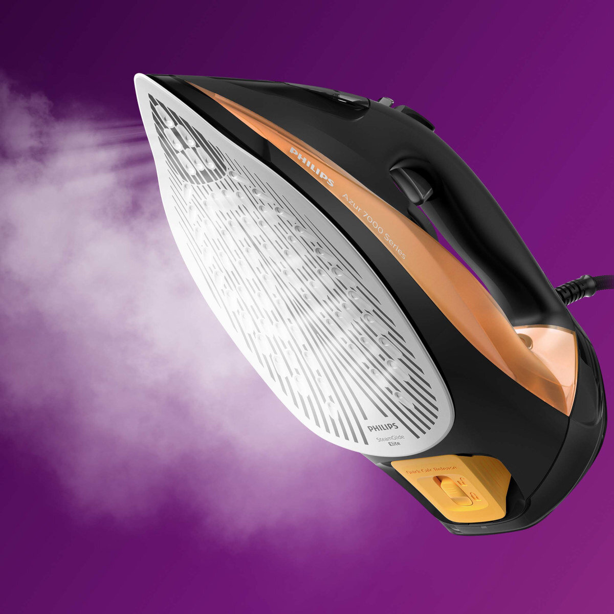 Różowa mysz bezprzewodowa. Posiada dwa przyciski i kółko przewijania. Tekst brzmi 60 GRAM i BEKROOND ONTWERP.