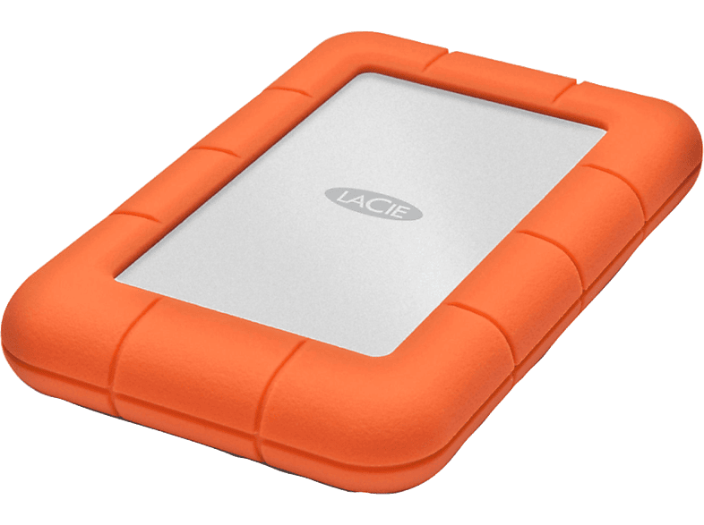 Disco duro 1 TB - LaCie Rugged Mini, USB C 3.0 , Naranja