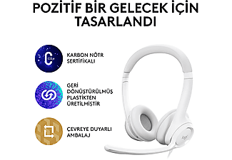 LOGITECH H390 USB Gürültü Önleyici Mikrofonlu Kulaklık - Beyaz_8