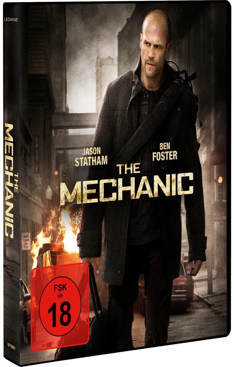 DVD-Cover des Films 'The Mechanic' mit Jason Statham und Ben Foster.