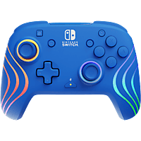 MediaMarkt PDP Afterglow WAVE Bedrade Controller - Nintendo Switch/OLED - Blauw aanbieding