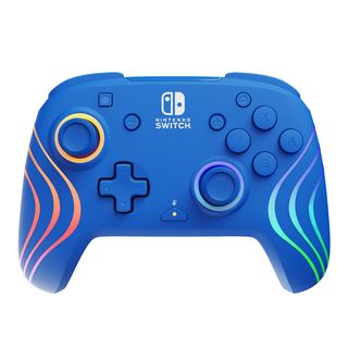 PDP Afterglow WAVE Bedrade Controller - Nintendo Switch/OLED - Blauw