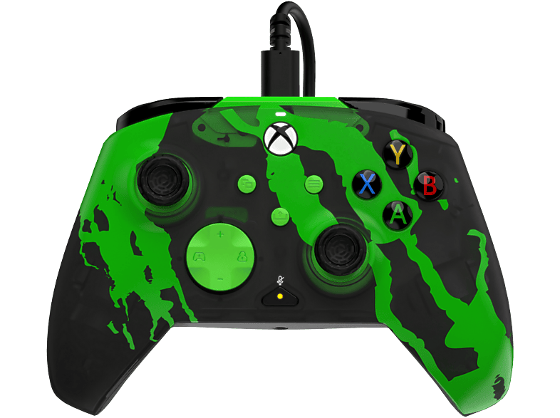 PDP Gaming Rematch Bedrade Controller Jolt Green Glow in the Dark