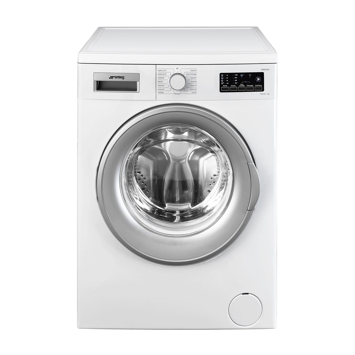 Smeg Lbw62Pcit Lavatrice Slim, Caricamento frontale, 6 kg, 41,6 cm, Classe D