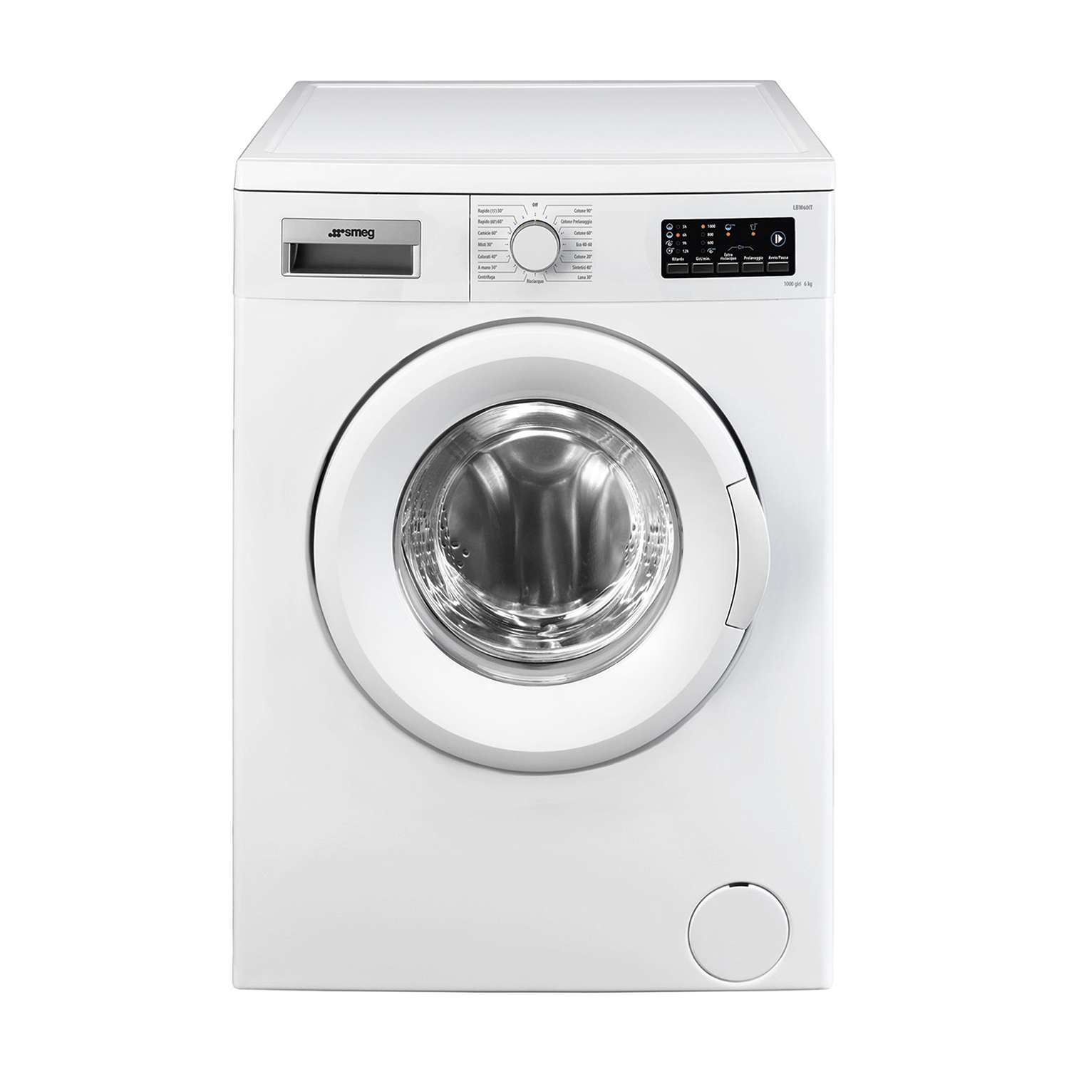 Smeg Lbw60It Lavatrice Slim, Caricamento frontale, 6 kg, 49,7 cm, Classe D