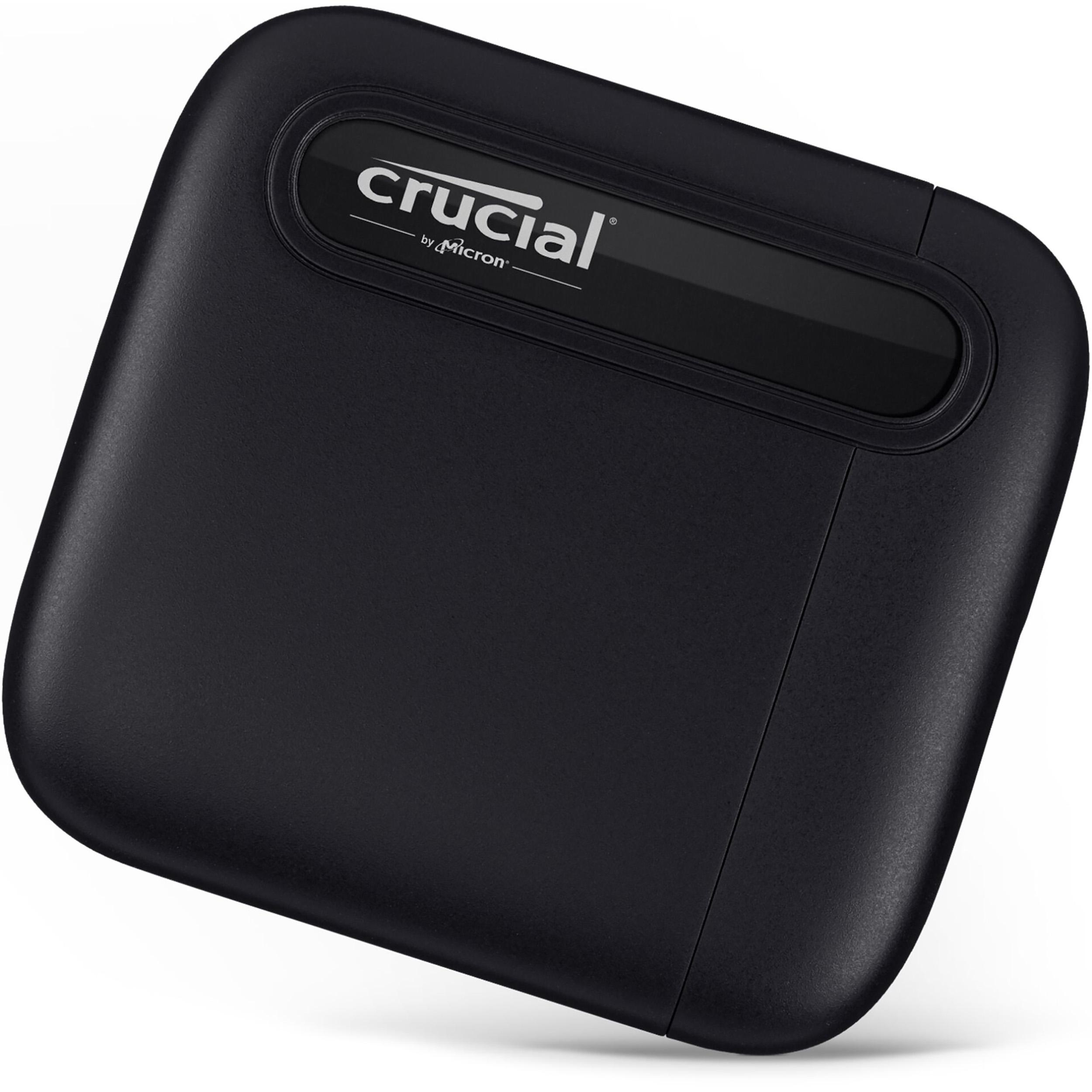 CRUCIAL Portable X6 USB 3.1 Gen 2 Typ-C Festplatte, 4 TB SSD, extern, Schwarz