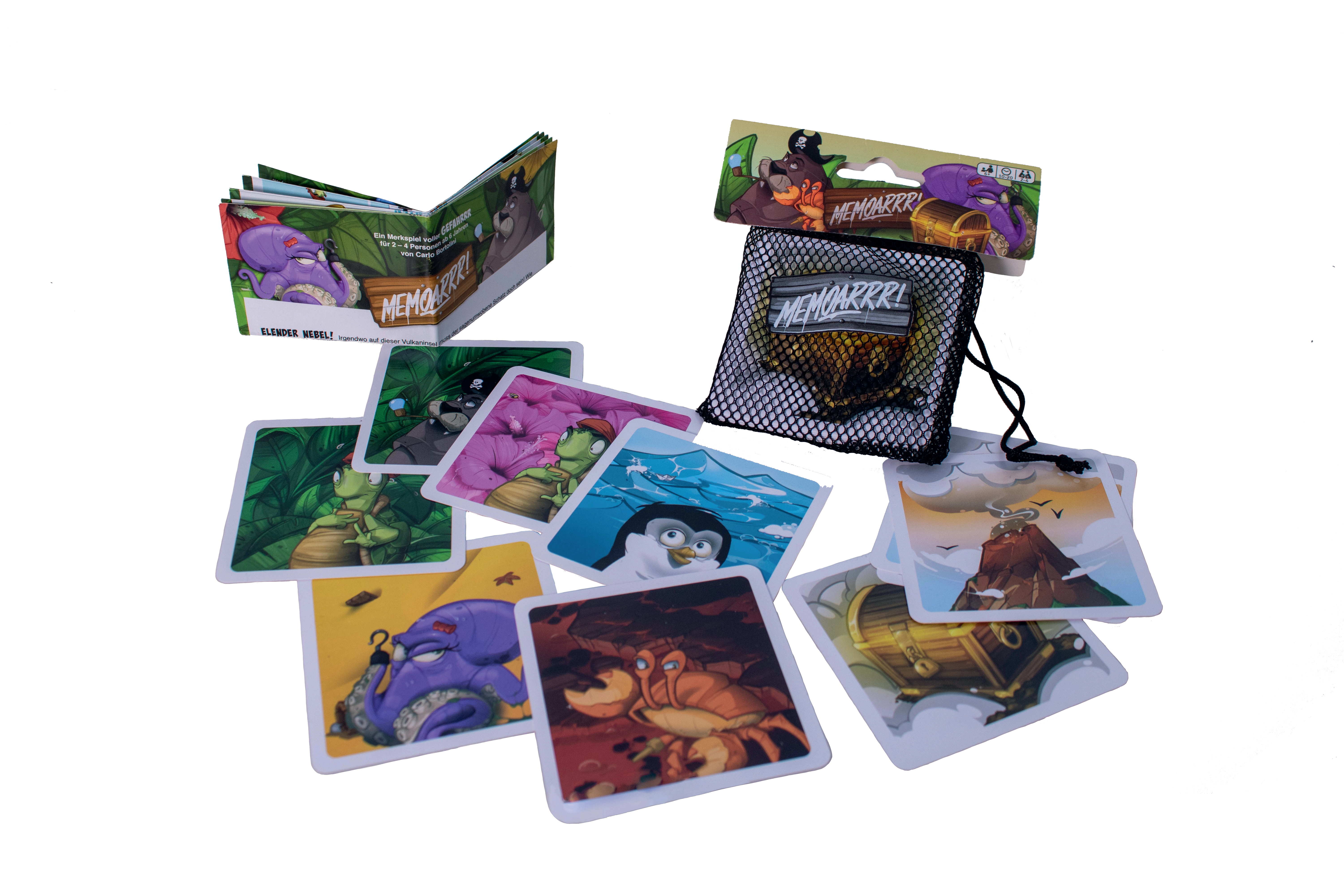 PEGASUS SPIELE Memoarrr! – Beach Edition (Waterproof) Brettspiel Mehrfarbig