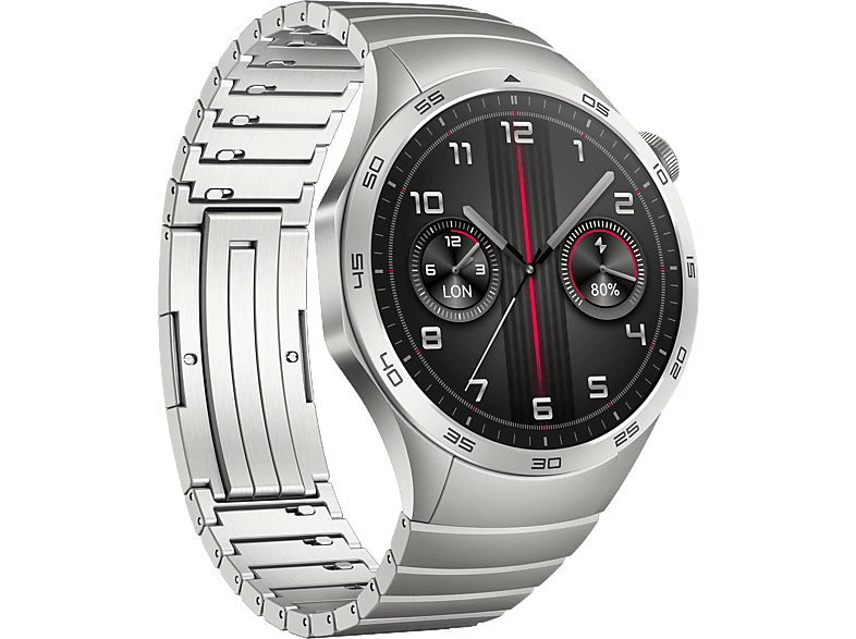 HUAWEI Watch GT 4 okosóra, 46mm, rozsdamentes acél szíj (55020BGU)