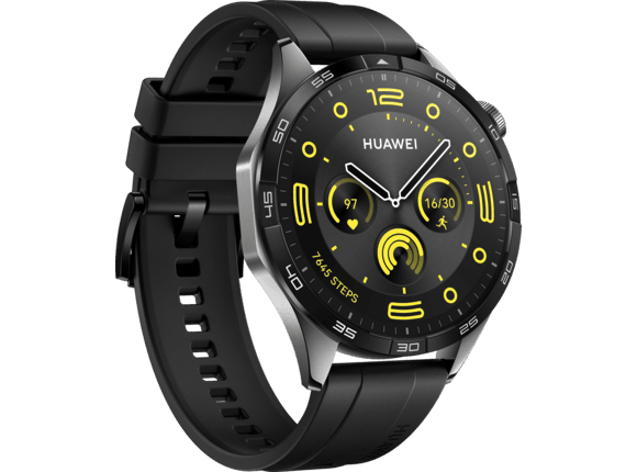 HUAWEI Watch GT 4 okosora 46mm fekete fluoroelasztomer szij 55020BGS Media Markt online vasarlas