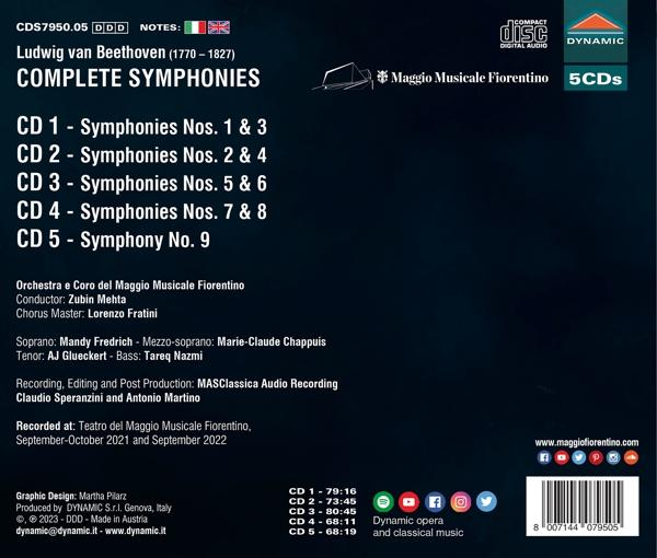 Mehta/Orchestra del Maggio Musicale Fiorentino - Beethoven sämtliche Sinfonien  - (CD)