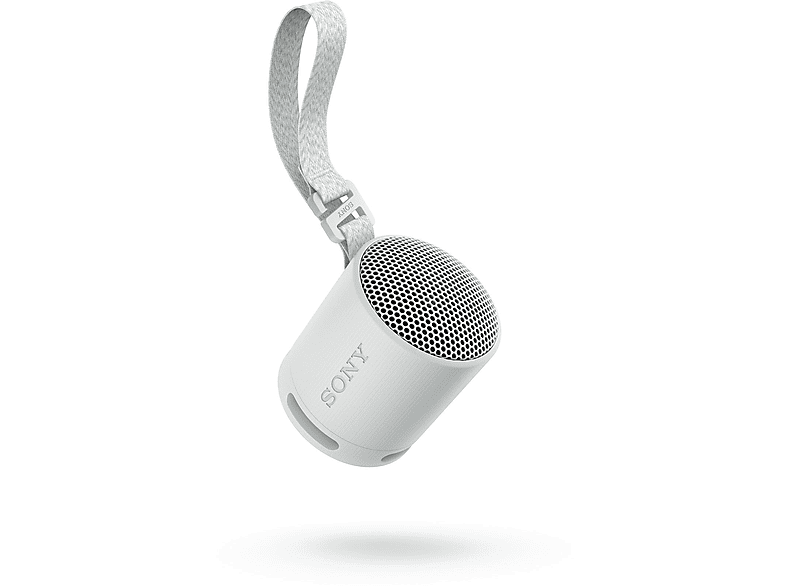 SONY SRS-XB100 Bluetooth Lautsprecher, Hellgrau, Wasserfest