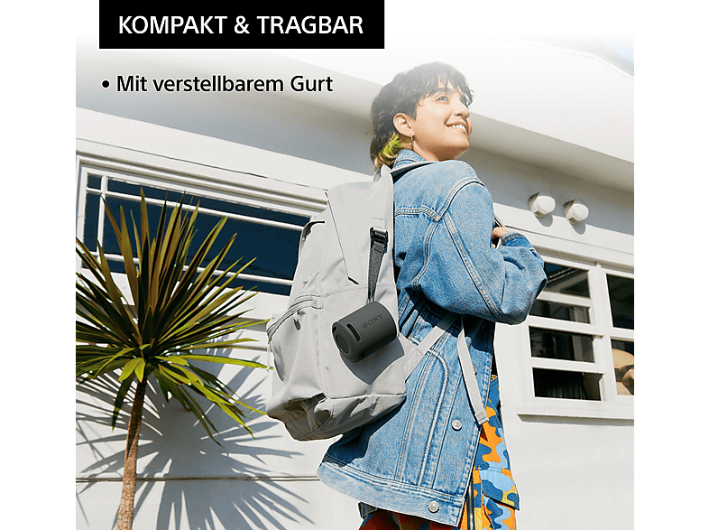 Thumbnail - SONY SRS-XB100 Bluetooth Lautsprecher, Blau, Wasserfest