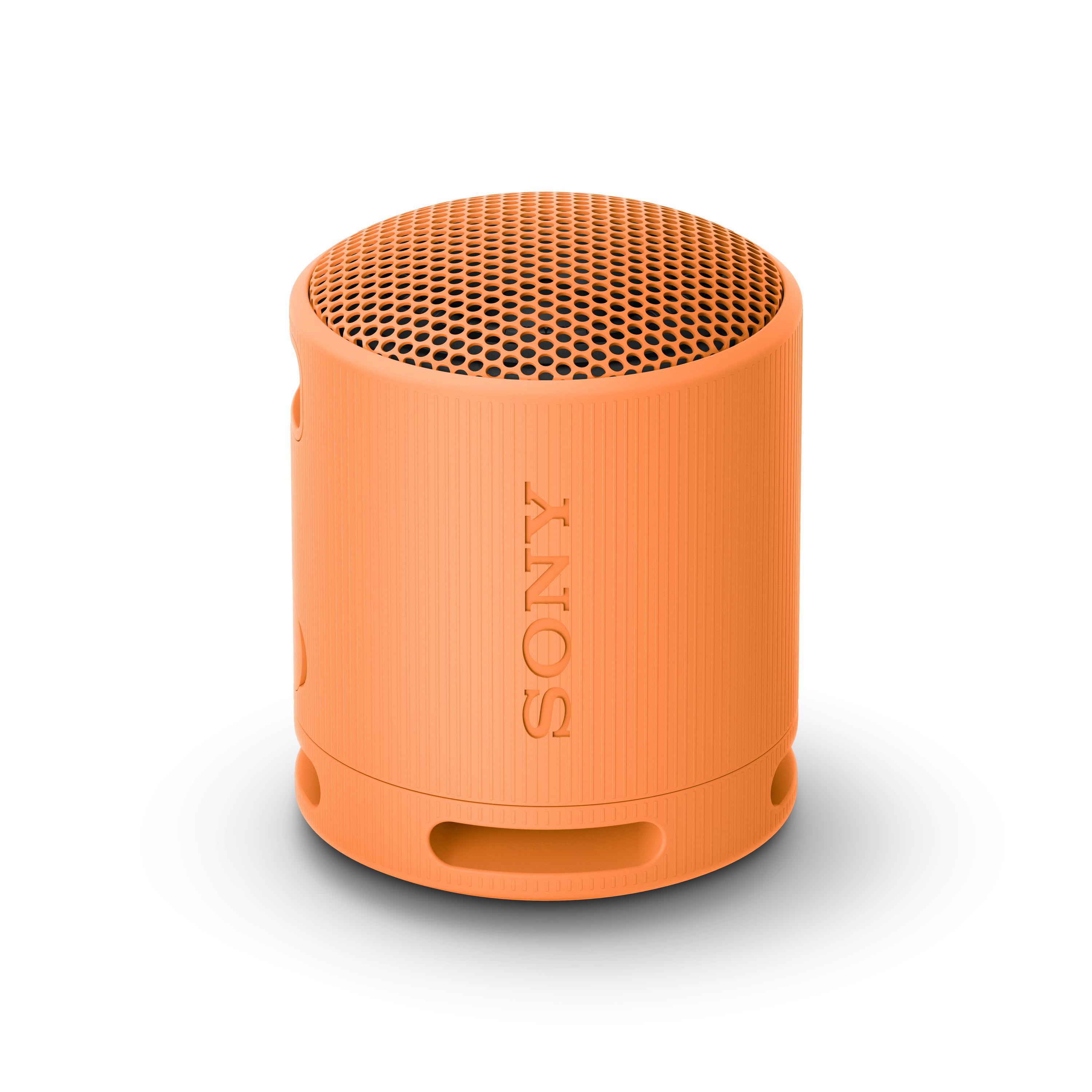SONY SRS-XB100 Wasserfest Bluetooth Orange, Lautsprecher